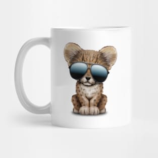 Cute Baby Cheetah Wearing Sunglasses Mug